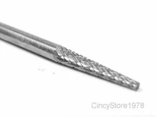 SM43D Cone SOLID Carbide Burr Bur Cutting Tool Bit 1/8" for Die Grinder