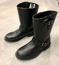 Stivali pelle custom Vintage Forma Nevada con due cinghetti nero TG.44-46