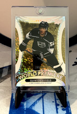 2021-22 Upper Deck Ovation World Premiere GOLD Quinton Byfield Rookie Card /299 . rookie card picture