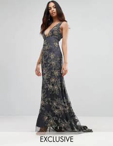gold maxi dress uk