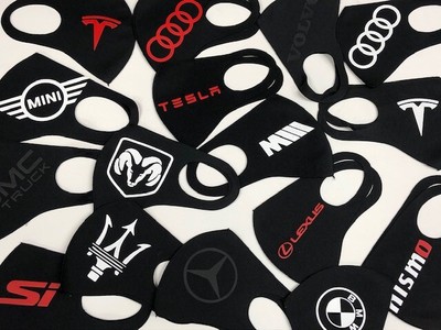Face Mask Reusable Washable Masks AUDI BENZ HONDA MASERATI BMW DODGE TESLA
