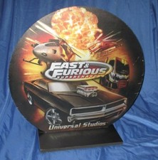 FAST & FURIOUS: SUPERCHARGED Universal Studios Theme Park Prop Sign (Movie/Car)