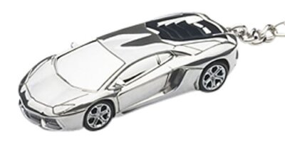 Aluminum Key Chain Lamborghini Aventador 1/87 Scale Miniature Car
