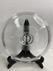 Vintage Pyrex Round Clear Glass Top 23 G1C A 8-3/4” Ribbed Center