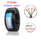 12V 24V 4 Core Automotive Marine Cable Round Wire Thinwall DC Twin Amp 0.12-6mm²