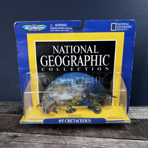 Vintage 1998 Micro Machines Dinosaurier National Geographic #5 Kreidezeit