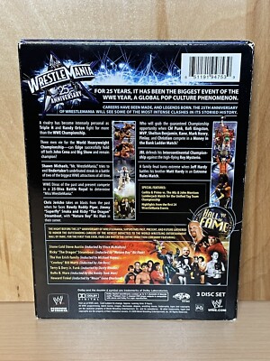 WWE WrestleMania 25th Anniversary (DVD 3 Disc Set) Undertaker