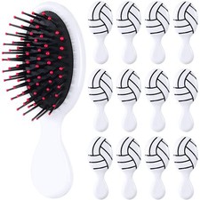 12 Pcs Mini Volleyball Travel Hair Detangler Brush Set Team Gift for Sports