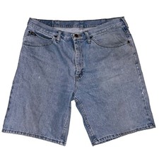 Vintage Lee Men  s Denim Shorts Light Wash Size 35