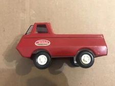 Vintage Metal Tonka Pickup Truck Red READ