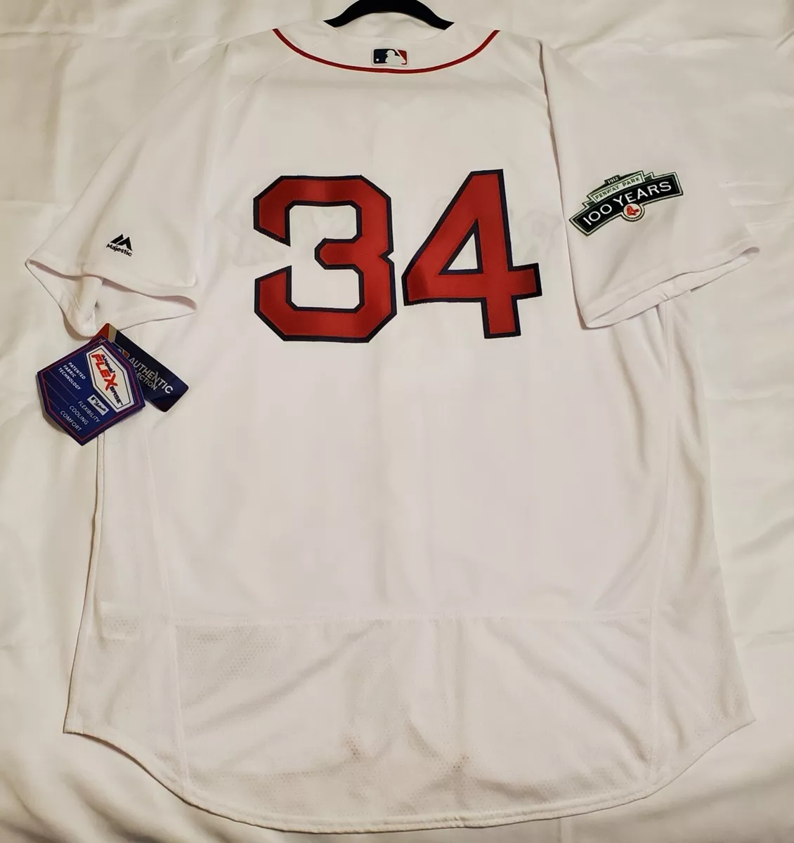 AUTHENTIC MAJESTIC SIZE 60 4XL BOSTON RED SOX DAVID ORTIZ FLEX BASE Jersey