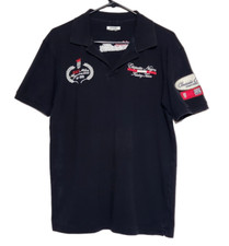 Etiqueta Negra Racing Team Classic Cars Mens L Polo Shirt Cotton Short Sleeve