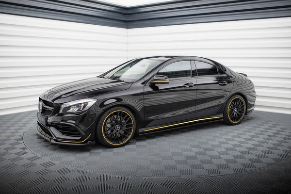 Cup Seitenschweller Schwarz FüR Mercedes-Amg CLA 45 C117 Facelift Schweller-image
