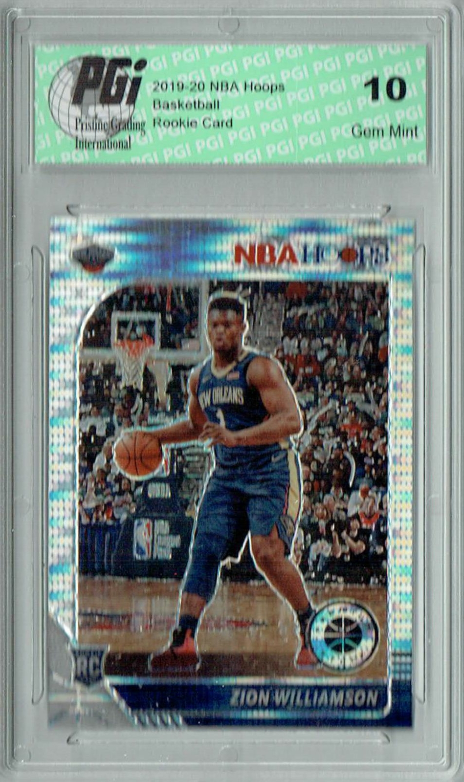 Zion Williamson 2019 NBA Hoops #258 Pulsar Premium Stock Rookie Card PGI 10  | eBay