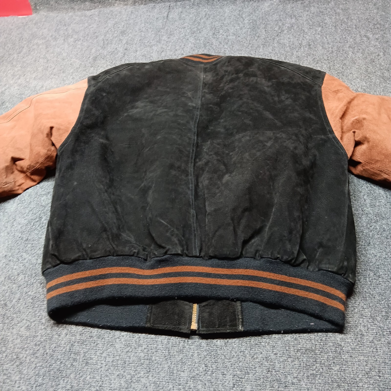 Vintage Basic Editions Leather Stadium Jacket Adu… - image 6