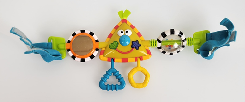 Sassy VTG Baby Stroller Activity Bar Center Toy Music Sounds Touch Pull ...
