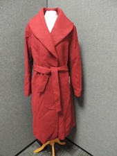 Kaleidoscope Long Length Coat Wine Uk 16 Ln035 Hh 06