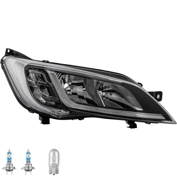 Scheinwerfer Links Chrom H7/H7/W21/5W FüR Fiat Ducato Inkl. Osram Lampen-image