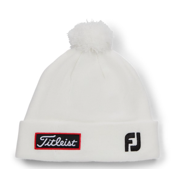 NEW golf winter Premium Titleist Tour Pom Pom Beanie Hat fleece