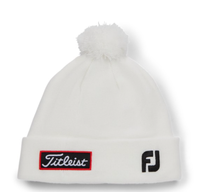 Titleist ツアーポンポン ビーニー NEW golf winter Premium Titleist Tour Pom Pom Beanie Hat fleece