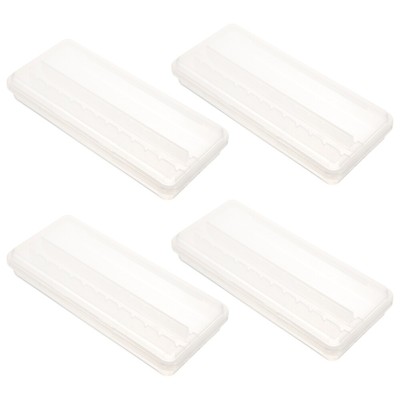  4 Pcs Grinding Head Storage Box Nail Art Polishing Organizer Drill Bits Holder