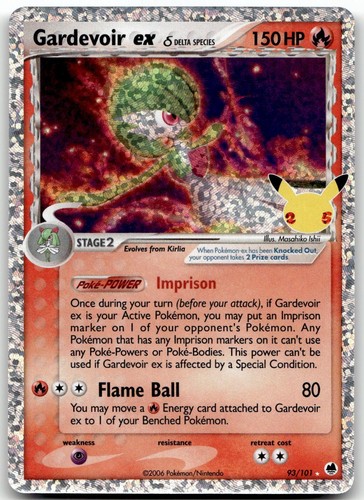 Gardevoir ex 93/101 Celebrations: Classic Collection Pokemon NM