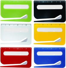 6Pcs Letter Opener，Letter Opener Envelope Slitter with Concealed Blade, Scale 