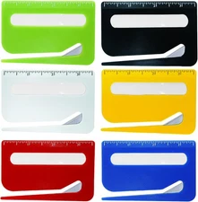 6Pcs Letter Opener，Letter Opener Envelope Slitter with Concealed Blade, Scale 