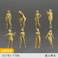 1:35 1:43 1:64 Passerby Beauties Miniature Figure Model For Cars Vehicles