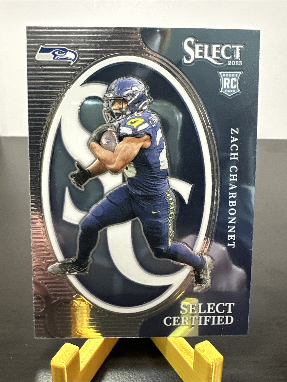 2023 Panini Select - Select Certified Rookies Zach Charbonnet #CRO-ACH (RC)