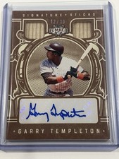 GARRY TEMPLETON 2025 Leaf Lumber Signature Sticks Dual Bat Relic Auto /30