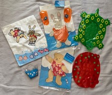 Muffy Vanderbear Hoppy Vanderhare SPLASH PARTY Set BATHING SUITS Inflatables