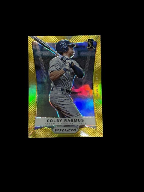 2012 Panini Prizm Colby Rasmus Gold Prizm /10 SP Serial Numbered Toronto