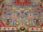 Turkish Oushak Rug, Geometric Multicolored Handmade Bohemian Rug 8x10.2 Ft — photo 4