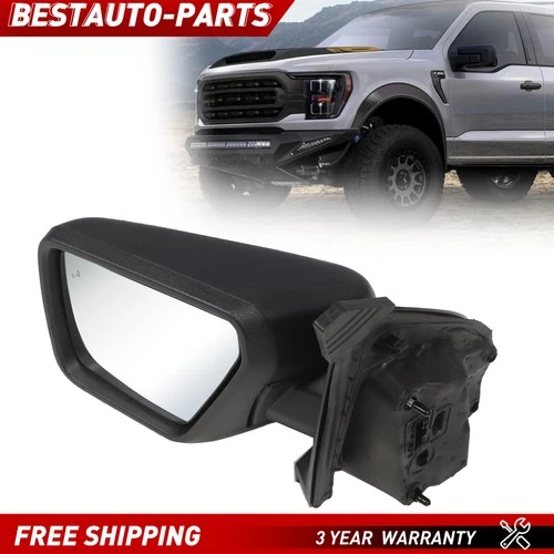 For 2021-2024 Ford F-150 F150 Left Driver Side Mirror Manual Fold Heated BLIS