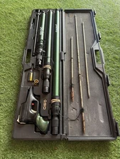 Vintage GSD Punto SPEARGUN Pneumatic ITALY 3 Barrels & Spears CASE Pump GREEN