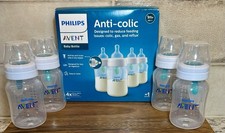 Philips Avent Anti-Colic Baby Bottles 9oz 260ml 1 Month Air Free Vent Pack of 4