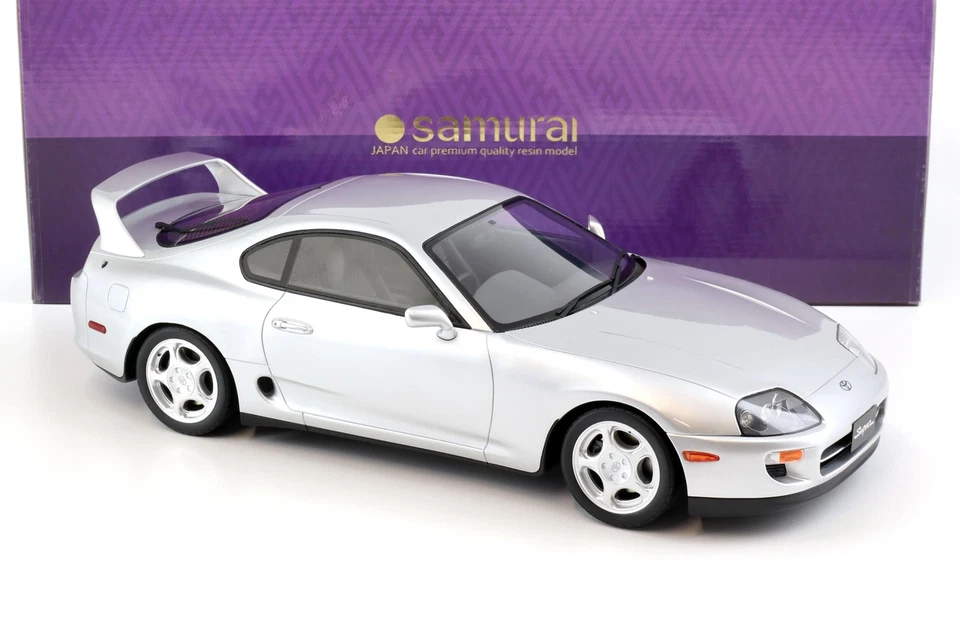 1:12 Kyosho Resina Toyota Supra (A80) Coupé Argento KSR12006S - Immagine 2 di 4