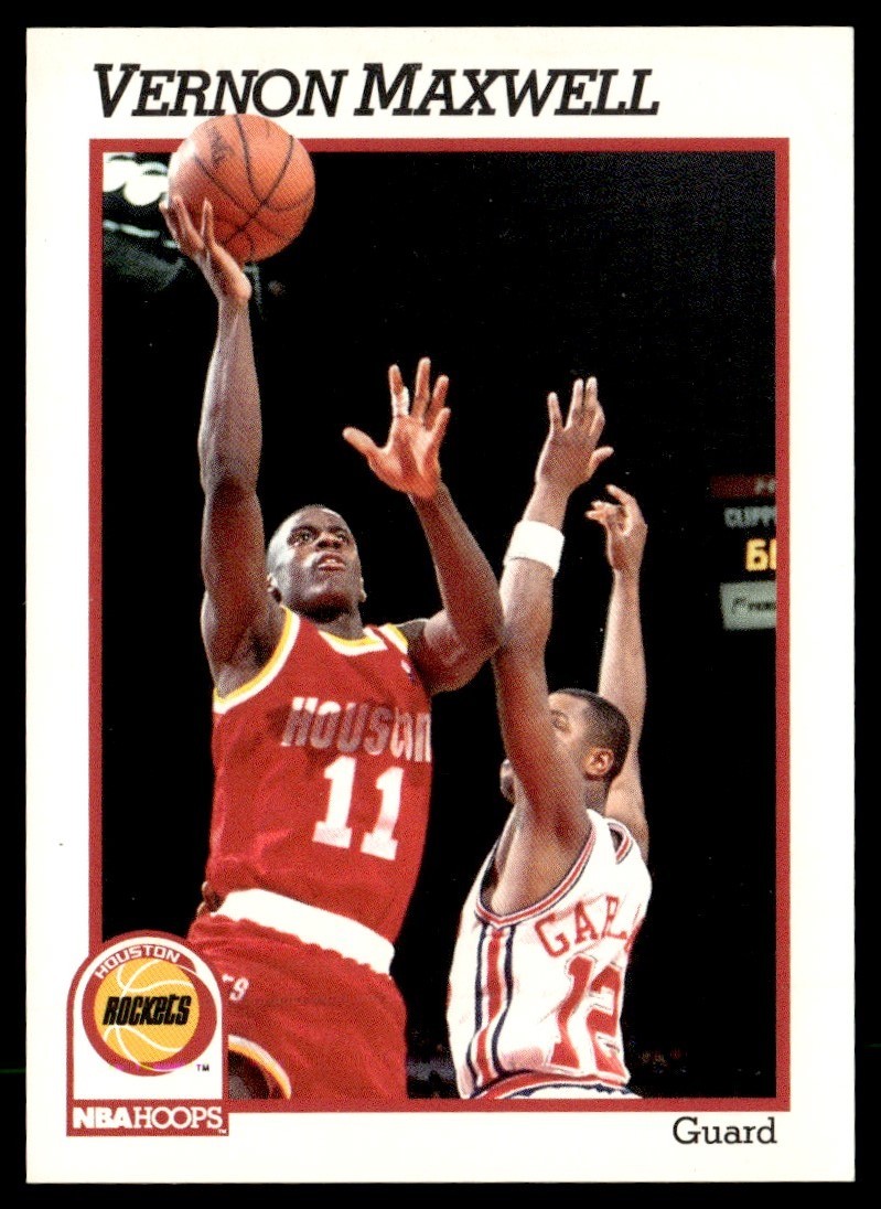 1991-92 Hoops Vernon Maxwell Houston Rockets #77
