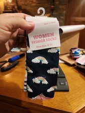 Womens Fashion Socks 5 Pack Shoe Size 4-11