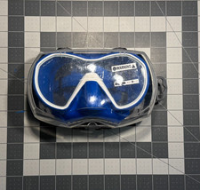 New Aqua Lung Plazma Frameless Panoramic Diving Mask - Blue/White