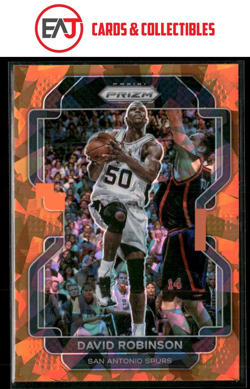 David Robinson 2021-22 Panini Prizm Orange Ice #242 San Antonio Spurs