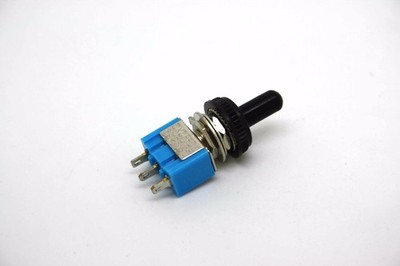 MINI-KIPPSCHALTER SPDT EIN-AUS-EIN MIT SCHWARZER WASSERDICHTER SPITZE - 3 PIN