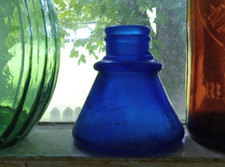 COBALT BLUE 1890 CARTER'S CONE BOTTLE SHOWN DUG IN OUR RECENT VIDEO