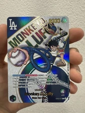Damaged TEXTURED Monkey D Luffy Leader Dodgers Card Red Back PROXY 