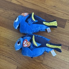 2 Ty Beanie Boos DISNEY FINDING NEMO Blue Dory 9-10" NEW MWMTs Plush Stuffed Toy