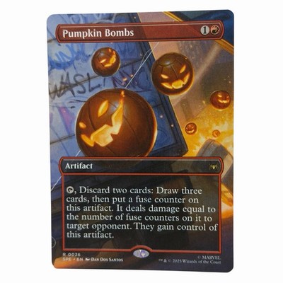 Pumpkin Bombs Borderless Non-Foil #26 Rare MTG Spider Man SPE EN NM