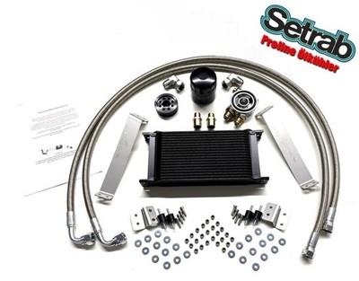 Ölkühler KIT 19 Reihen Edelstahl Haltern für VW T5 2.0L TDI CFCA 180PS Bi-Turbo