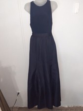 Alfred Sung Size 12  Dress Midnight Blue Wedding Prom Party Formal