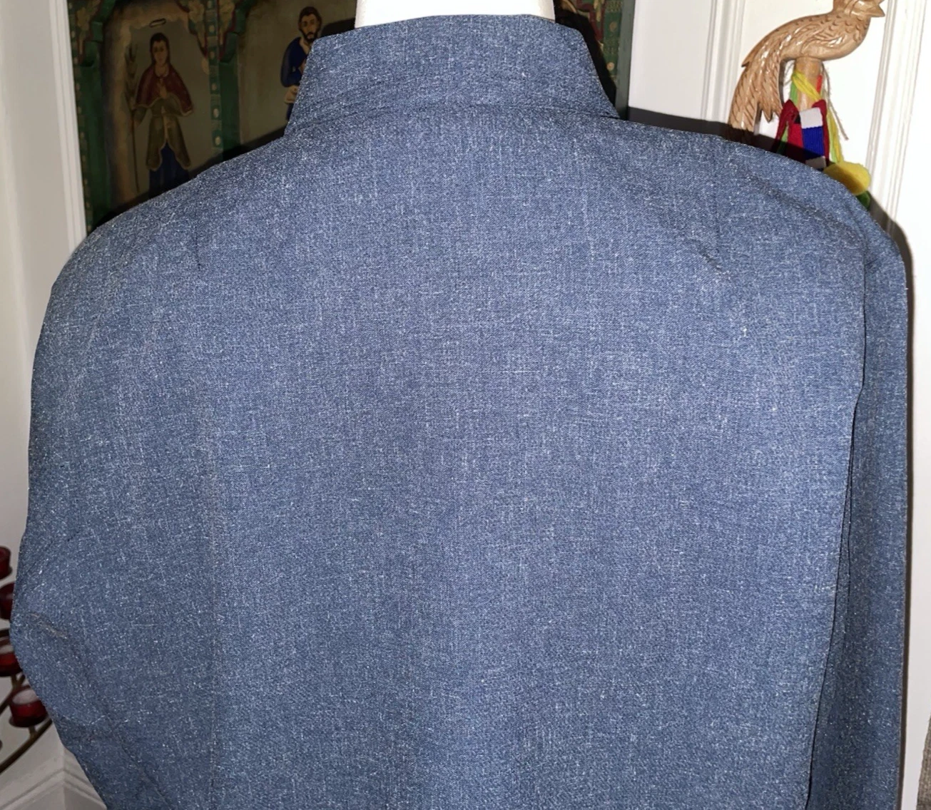 NEW Rag & Bone Phillips Navy Speckled Zip Up Jacket Sz 2XL NWT $598 - product detail image 9